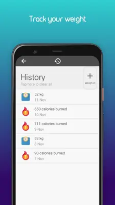 Caloriedex Burned calories calculator android App screenshot 0